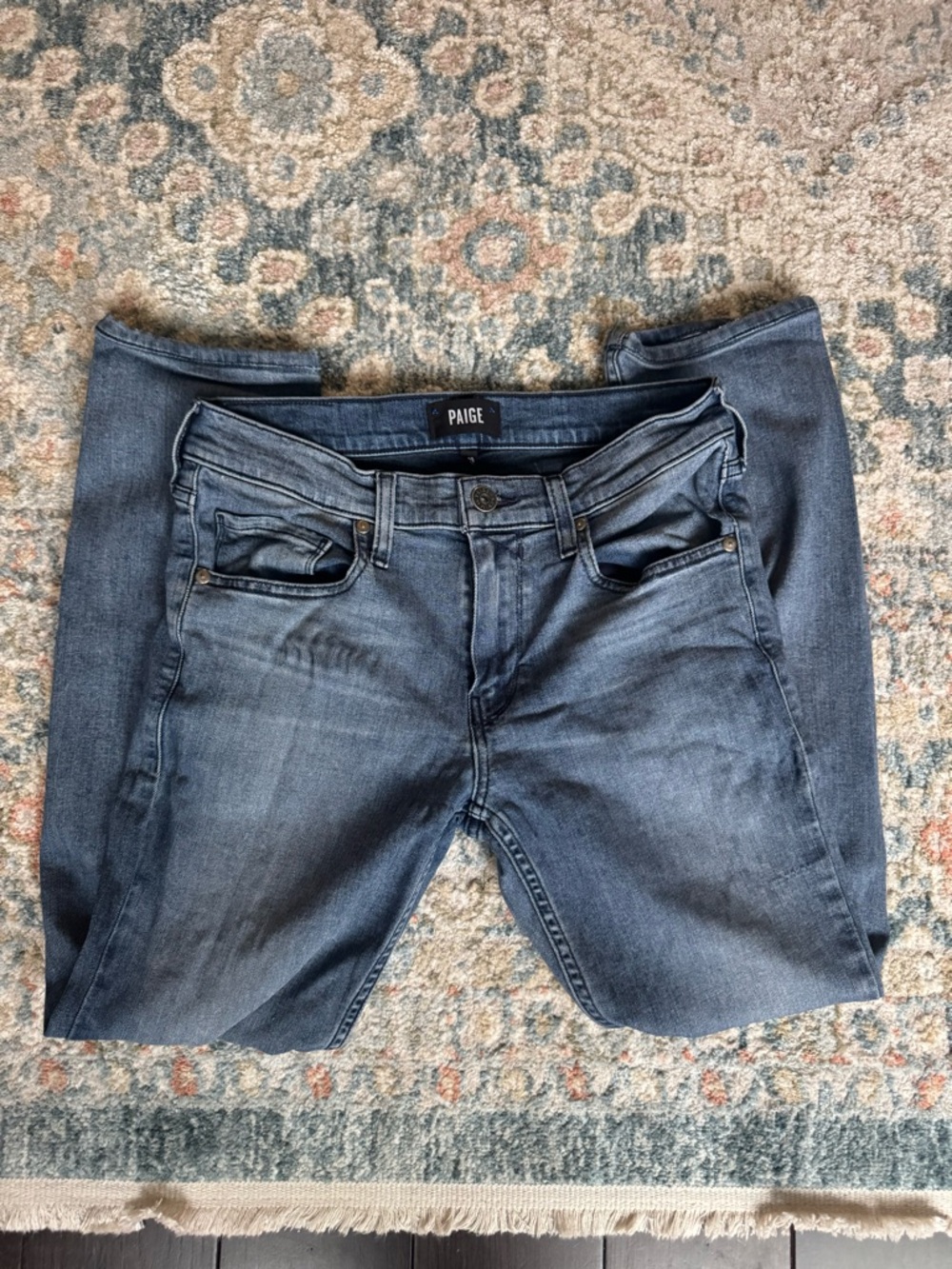 PAIGE Men’s Mid-Blue Skinny Jeans *TAILORED*